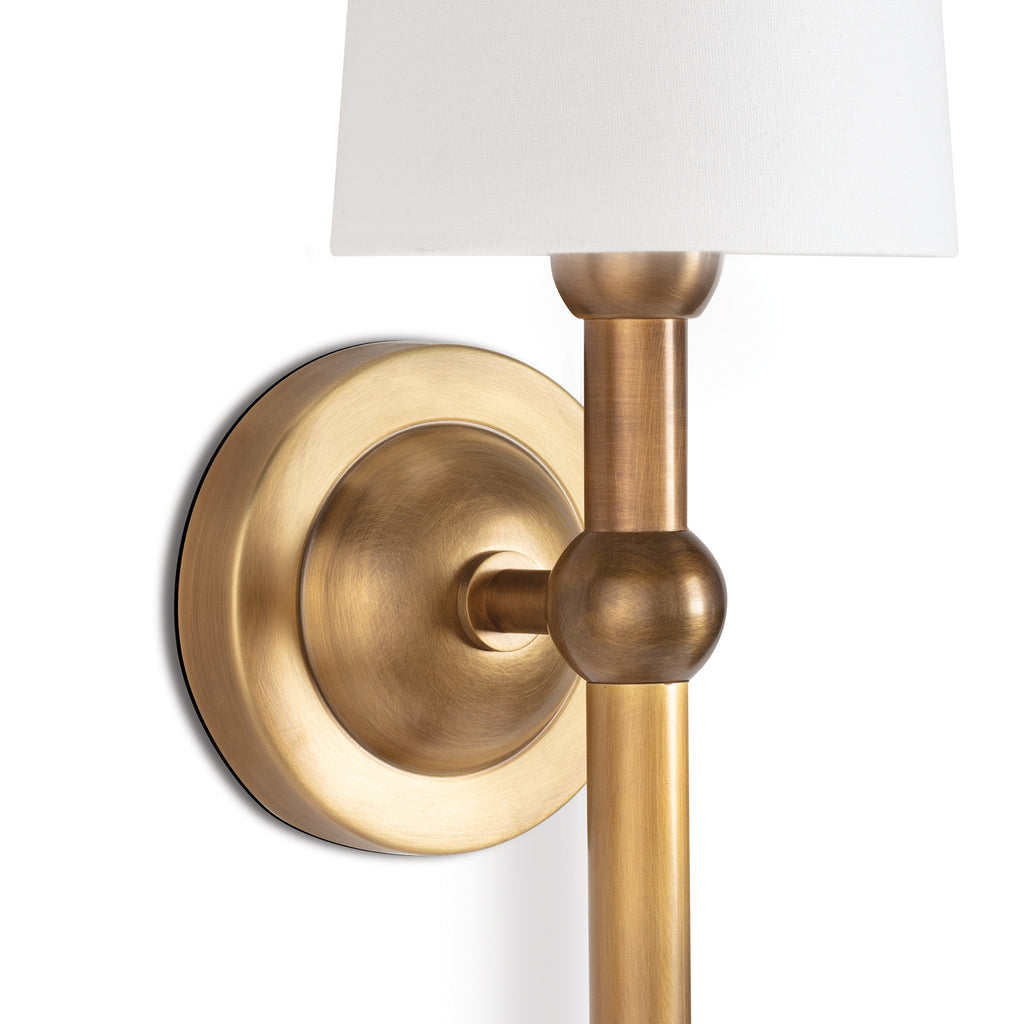 Regina Andrew Jameson Sconce (Natural Brass)