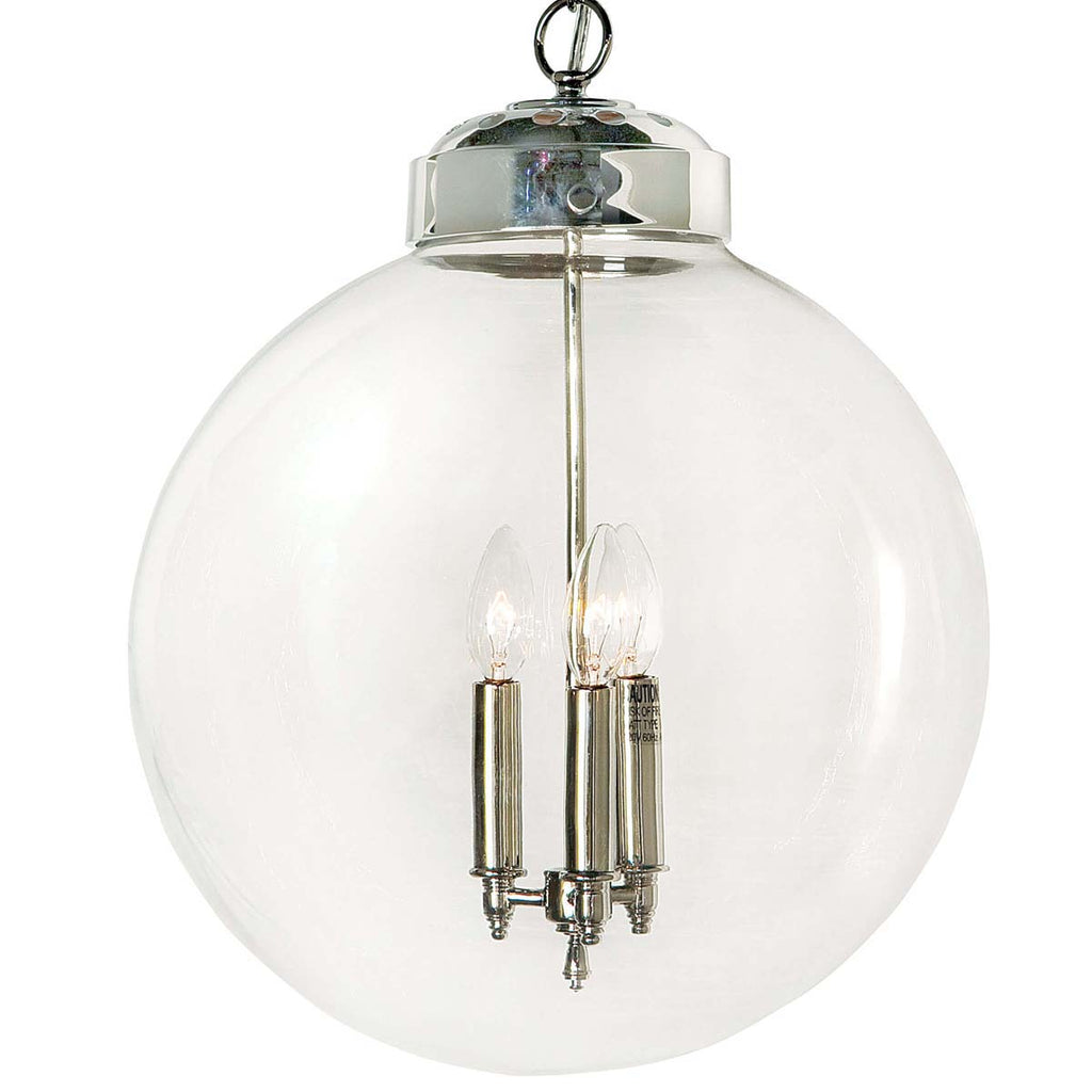 Regina Andrew Globe Pendant (Polished Nickel)