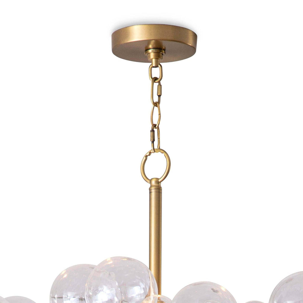 Regina Andrew Bubbles Chandelier (Clear) Natural Brass