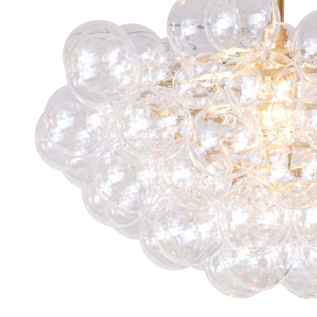 Regina Andrew Bubbles Chandelier (Clear) Natural Brass