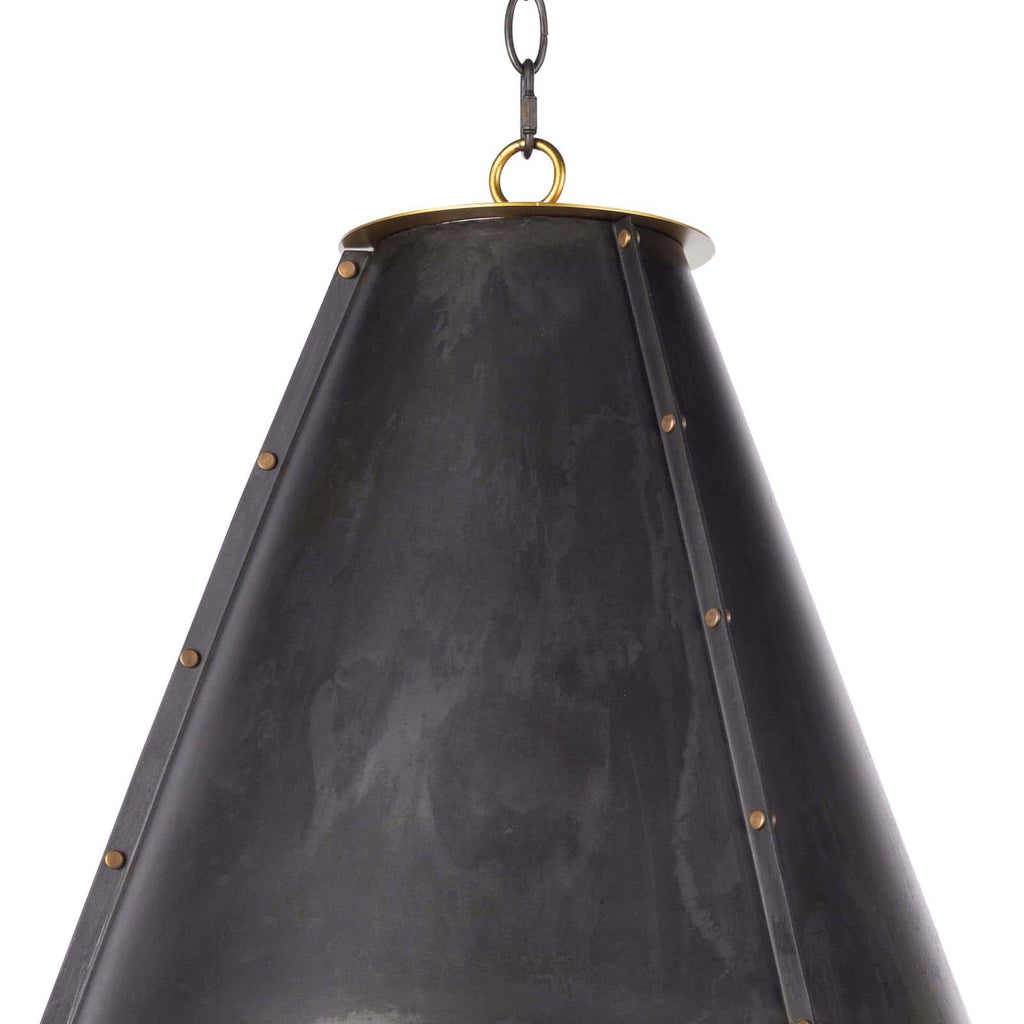 Regina Andrew French Maid Chandelier SM (Blackened Brass Natural Brass)