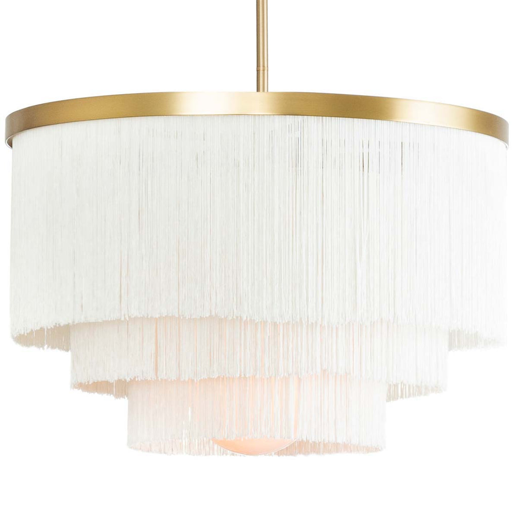 Regina Andrew Cabaret Fringe Chandelier (Ivory)