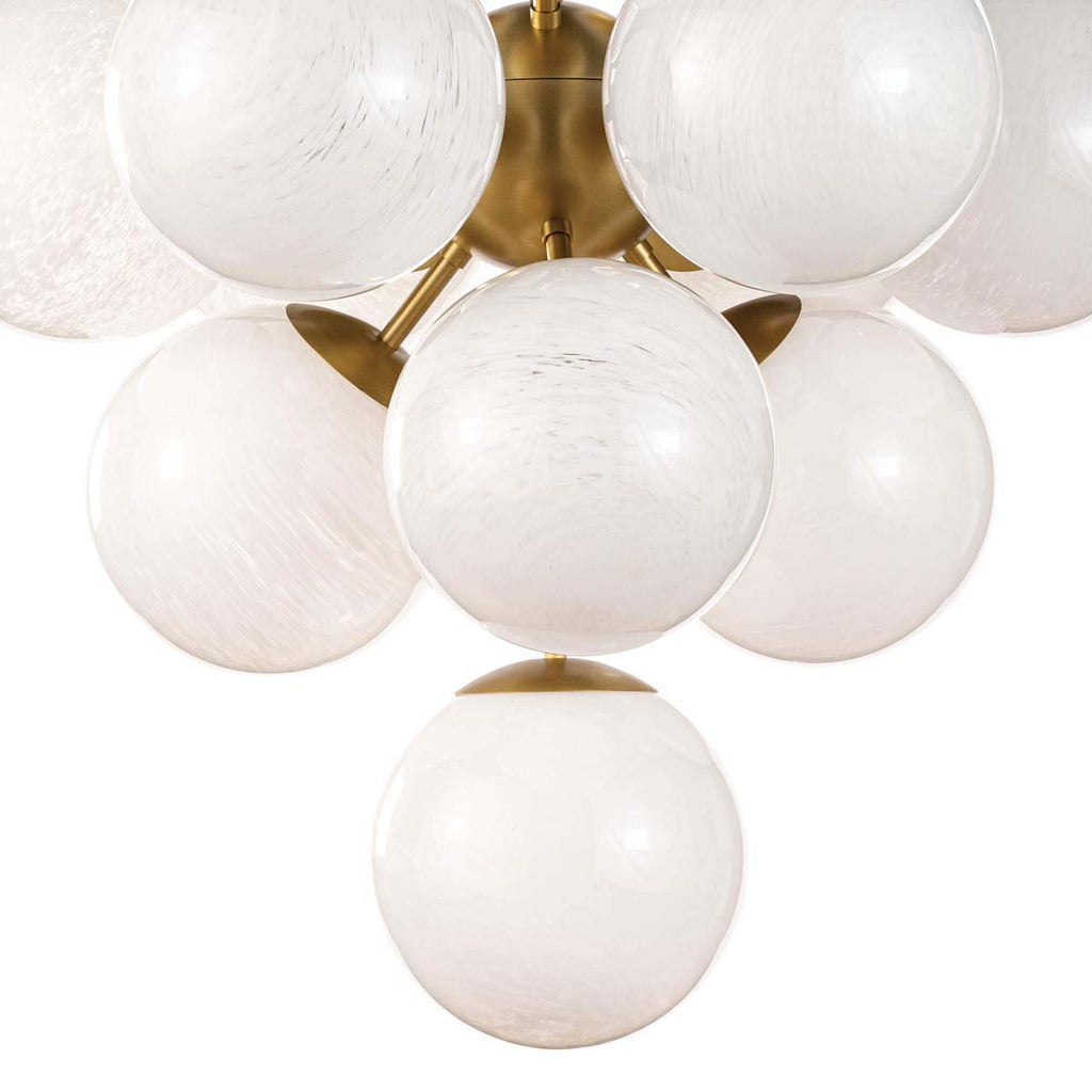 Regina Andrew La Dame Chandeliers (Swirl Glass Natural Brass)