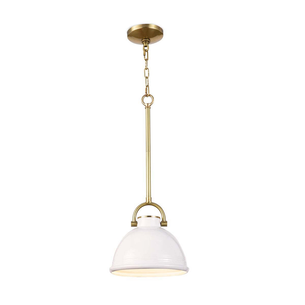 Regina Andrew Eloise Ceramic Pendant Small (White)