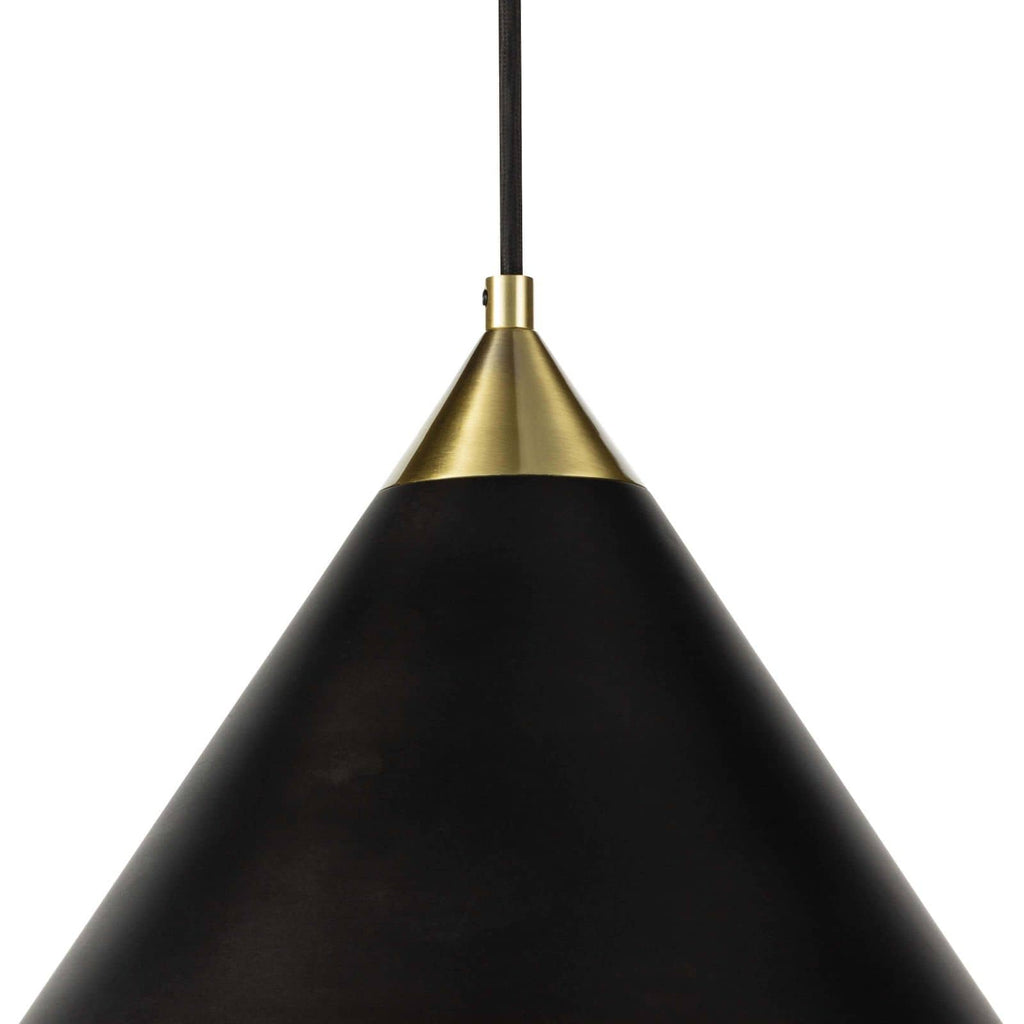 Regina Andrew Hilton Pendant (Blackened Brass and Natural Brass)