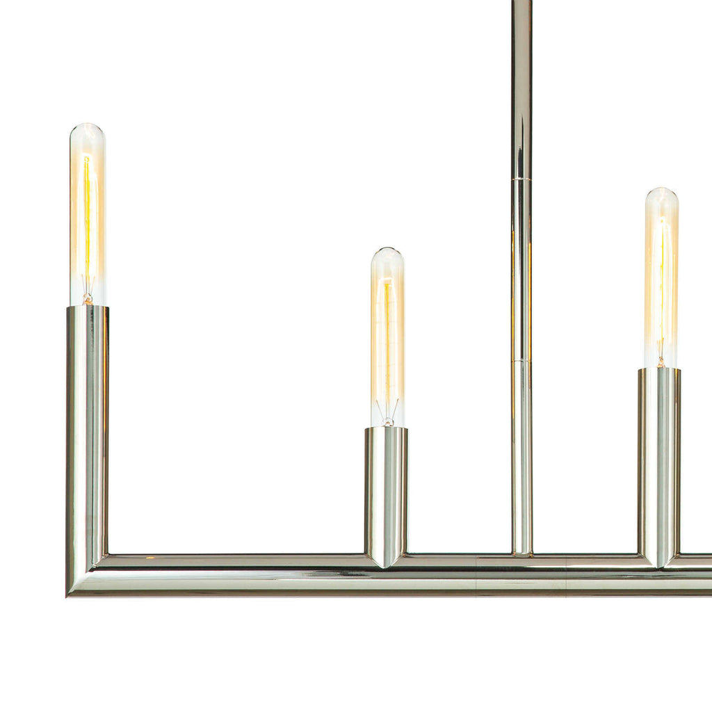 Regina Andrew Wolfe Linear Chandelier (Polished Nickel)