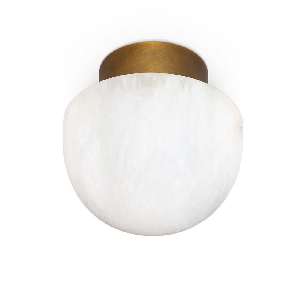 Regina Andrew Parker Alabaster Flush Mount (Natural Brass)