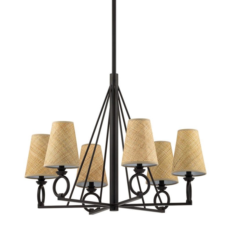 Hudson Valley Lighting 6 Light Chandelier - Aged Iron