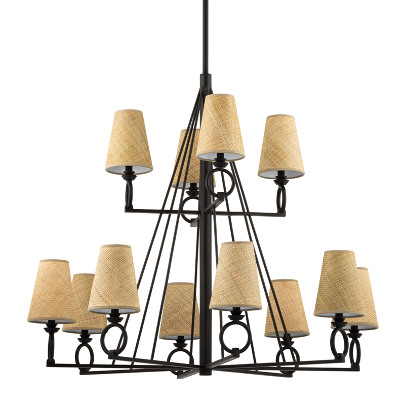 Hudson Valley Lighting 12 Light Chandelier - Aged Iron