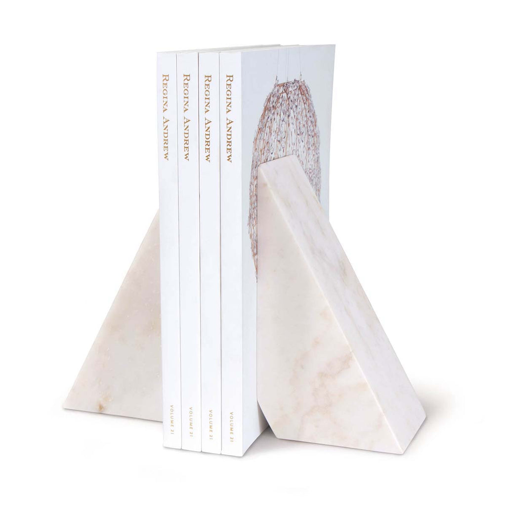 Regina Andrew Othello Marble Bookends (White)