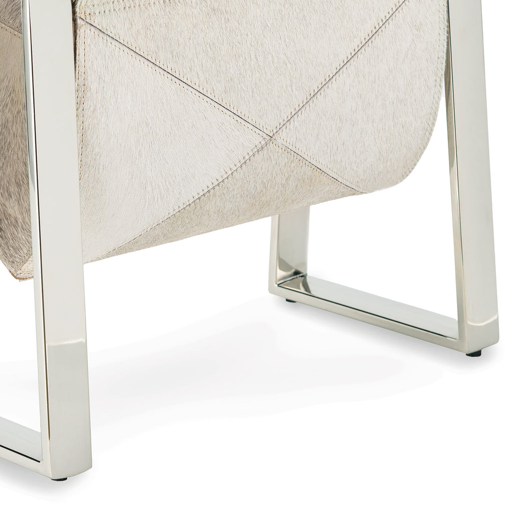 Regina Andrew Andres Hair on Hide Magazine Rack (Polished Nickel)