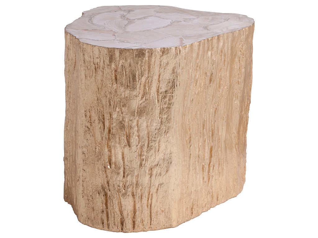 Trunk Segment Side Table - Gold Leaf | Artistica Home - 01-2036-952