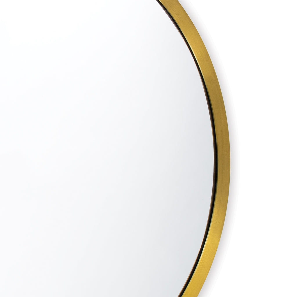 Regina Andrew Doris Round Mirror (Natural Brass)