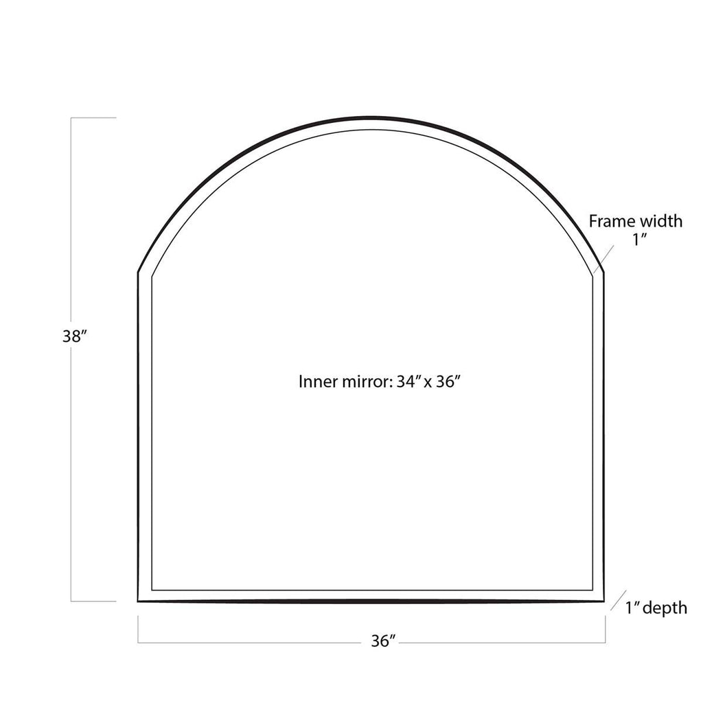 Regina Andrew Knox Metal Mirror (Steel)