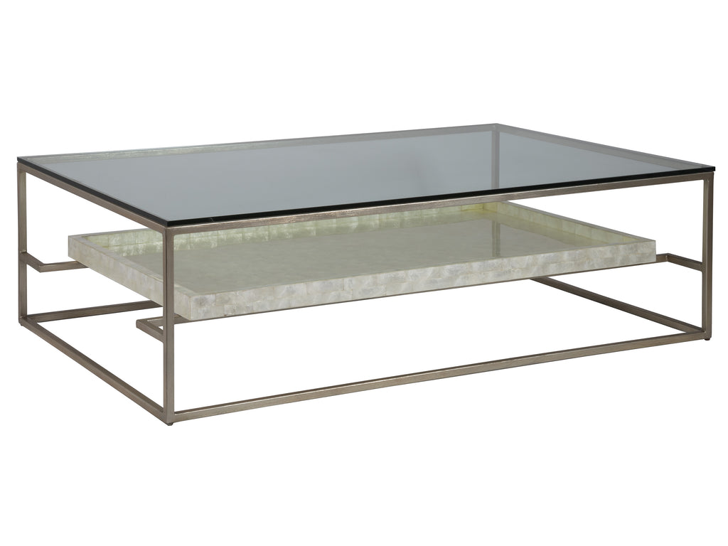 Cumulus Capiz Large Rectangular Cocktail Table | Artistica Home - 01-2156-949C