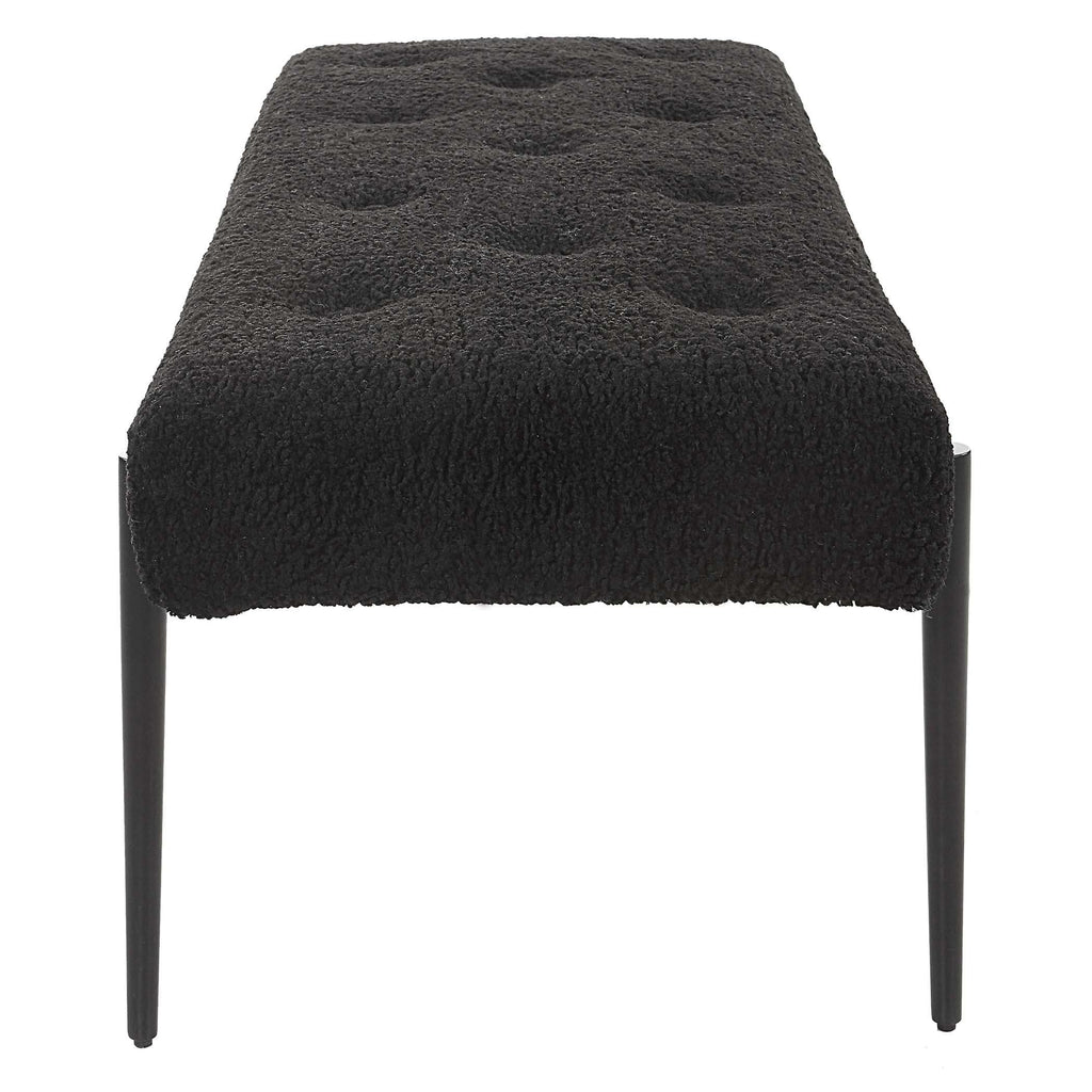 Uttermost Olivier Modern Black Bench