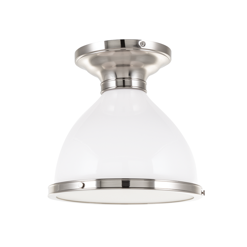 Hudson Valley Lighting 1 Light Semi Flush - Satin Nickel