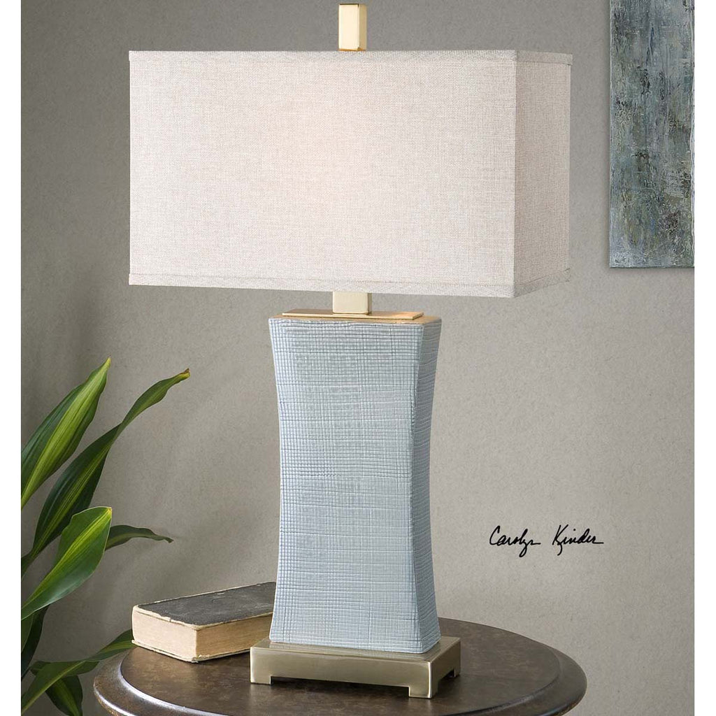 Uttermost Cantarana Blue Gray Table Lamp