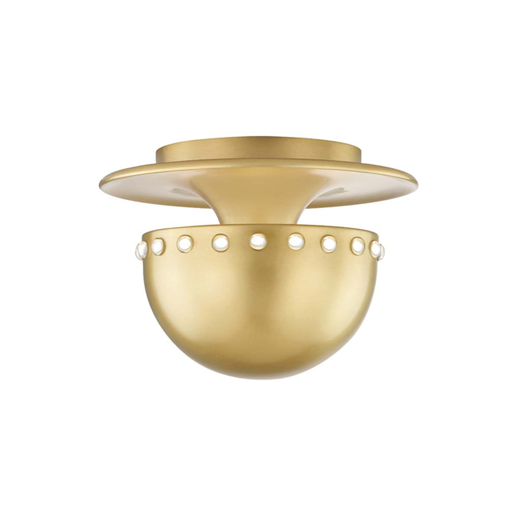 Hudson Valley Lighting 1 Light Small Flush Mount - Brass