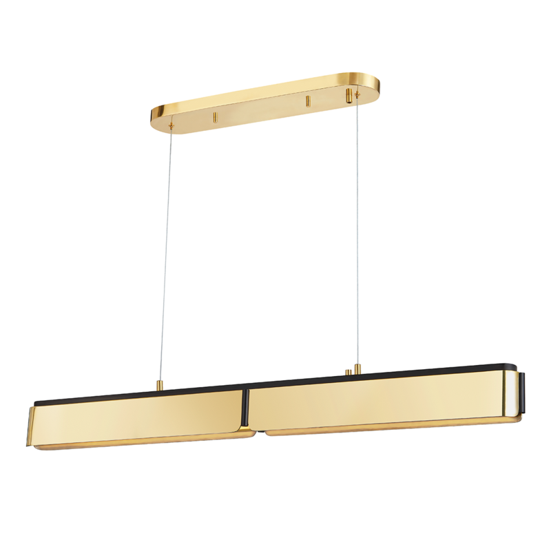 Hudson Valley Lighting Large Led Island Light - Aged Brass/Black