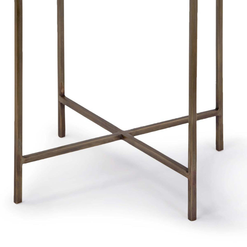 Regina Andrew Bone Drum Table (Antique Brass)