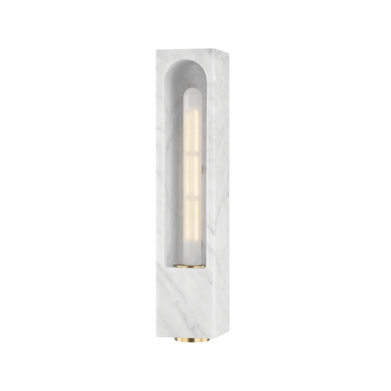 Hudson Valley Lighting 1 Light Wall Sconce - White Marble