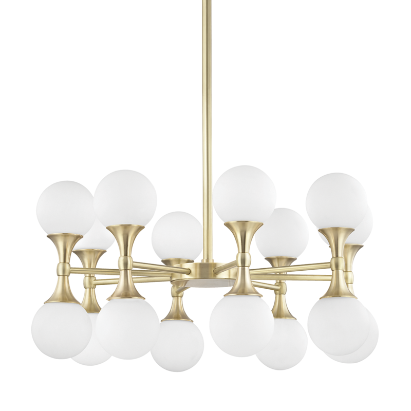 Hudson Valley Lighting 16 Light Chandelier - Aged Brass