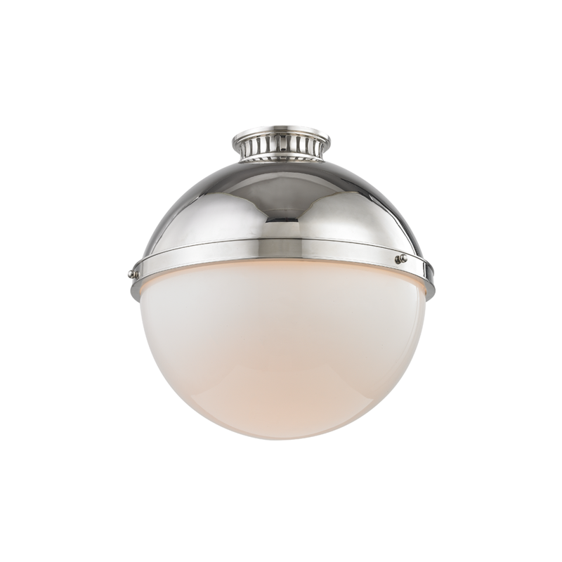 Hudson Valley Lighting 1 Light Large Flush Mount - Polished Nickel