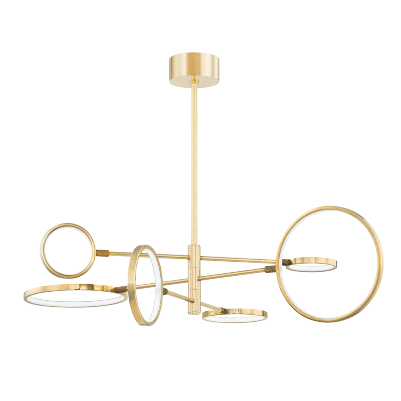 Hudson Valley Lighting 6 Light Led Chandelier - Aged Brass