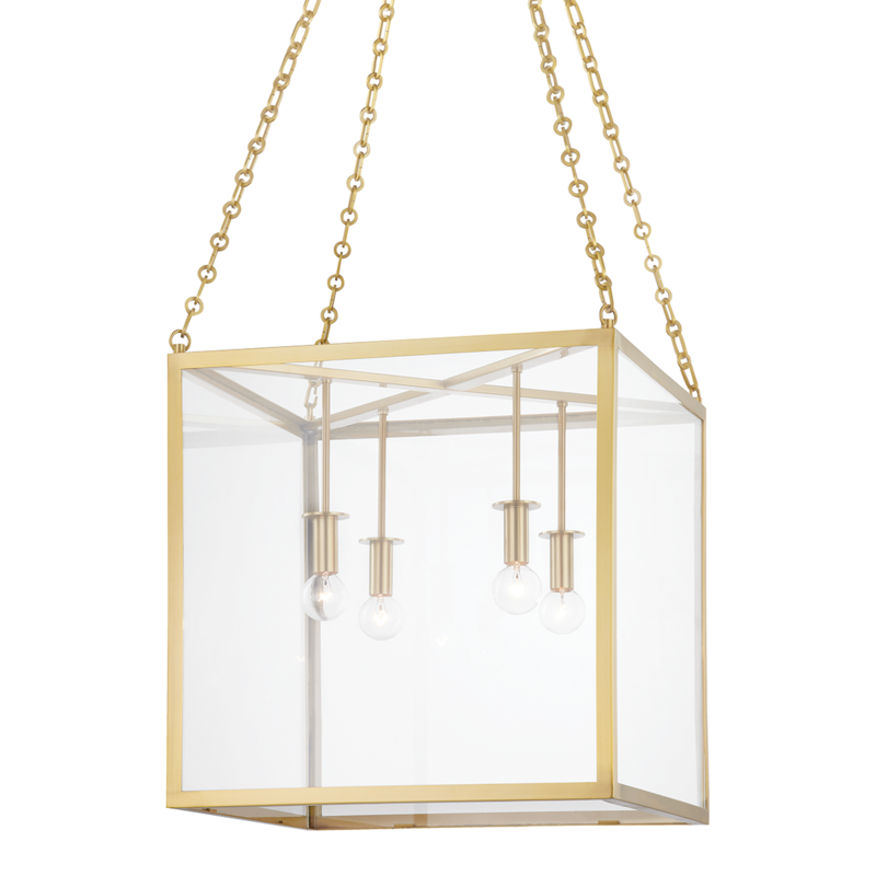 Hudson Valley Lighting 4 Light Medium Pendant - Aged Brass