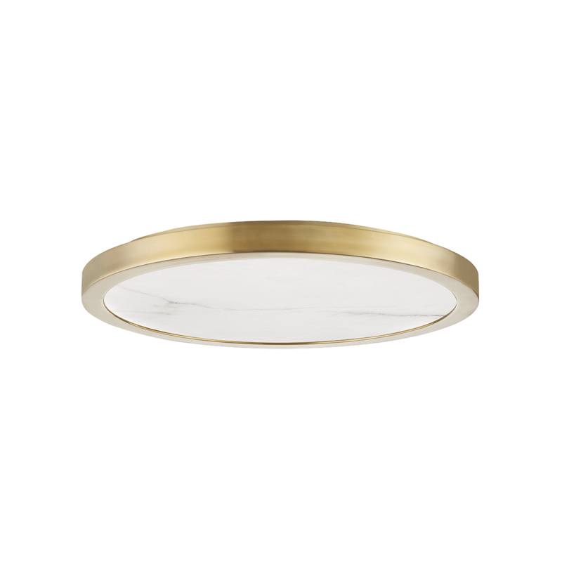 Hudson Valley Lighting 18 Led Flush Mount - Aged Brass