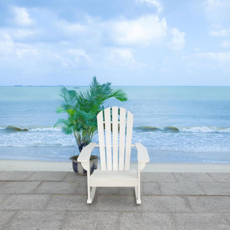 Safavieh Brizio Adirondack Rocking Chair - White