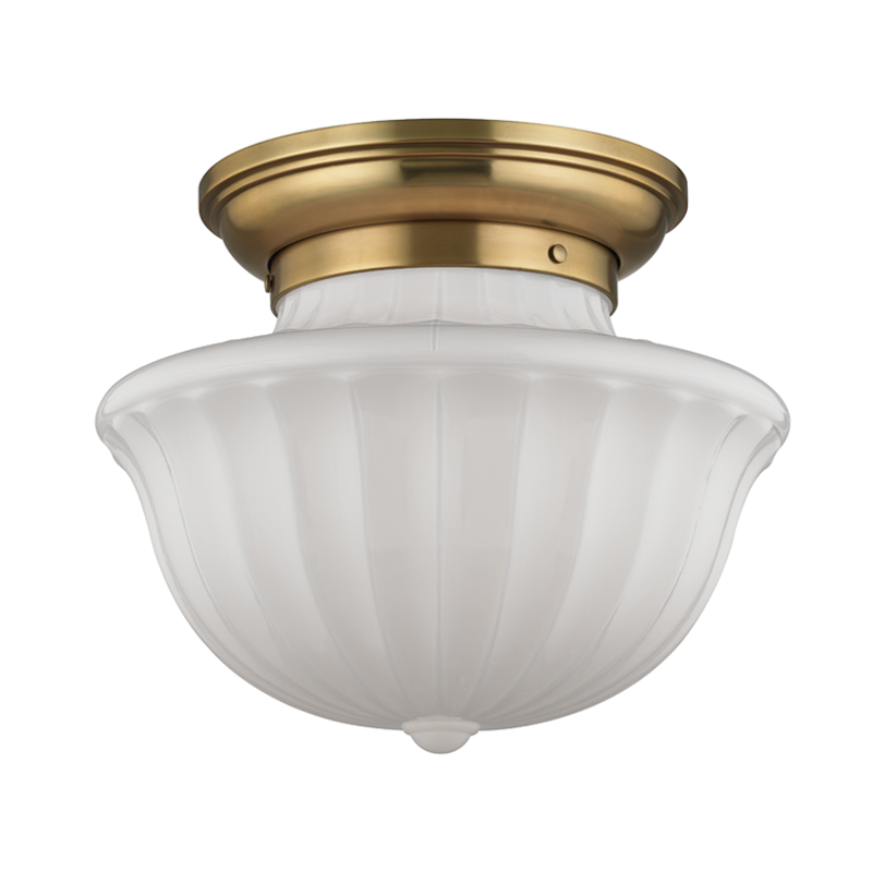 Hudson Valley Lighting 2 Light Large Flush Mount - Aged Brass