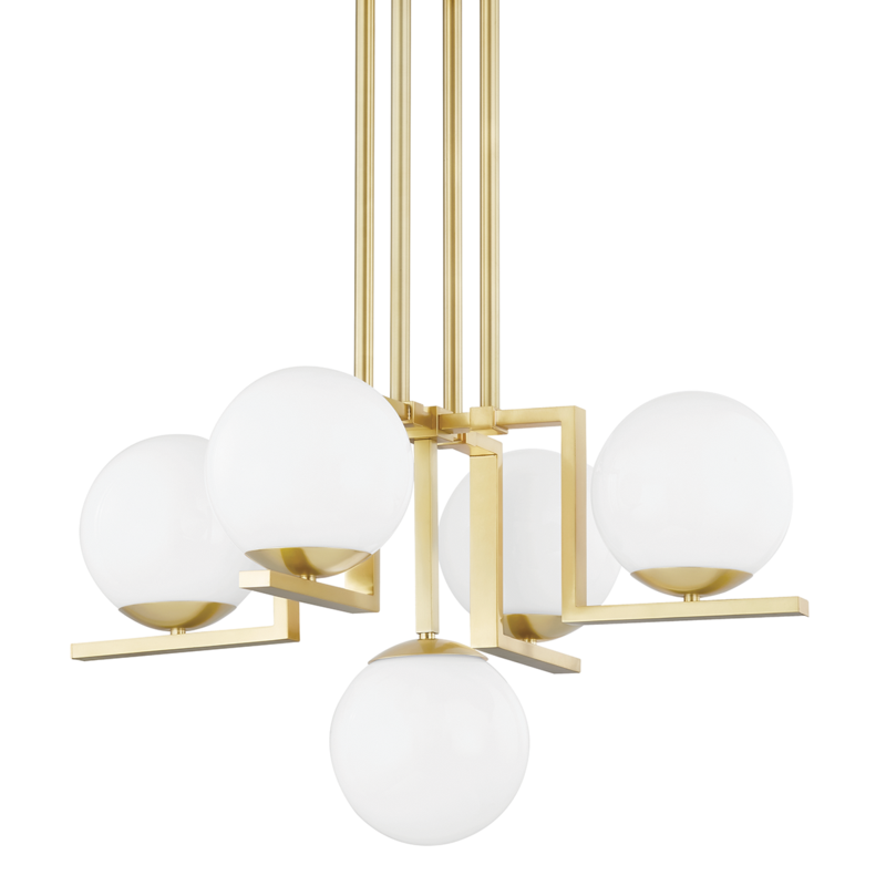 Hudson Valley Lighting 5 Light Chandelier - Aged Brass