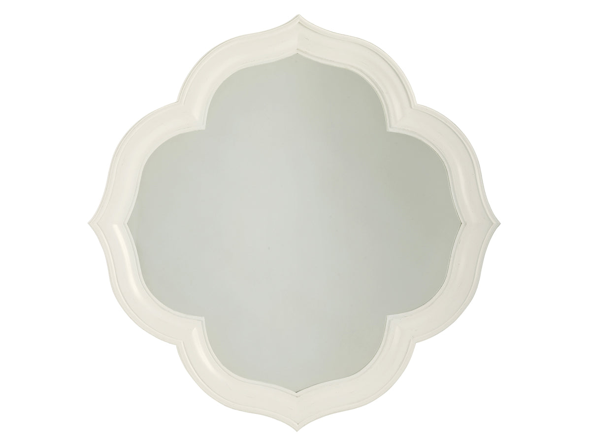 White Diamond Patterned Mirror