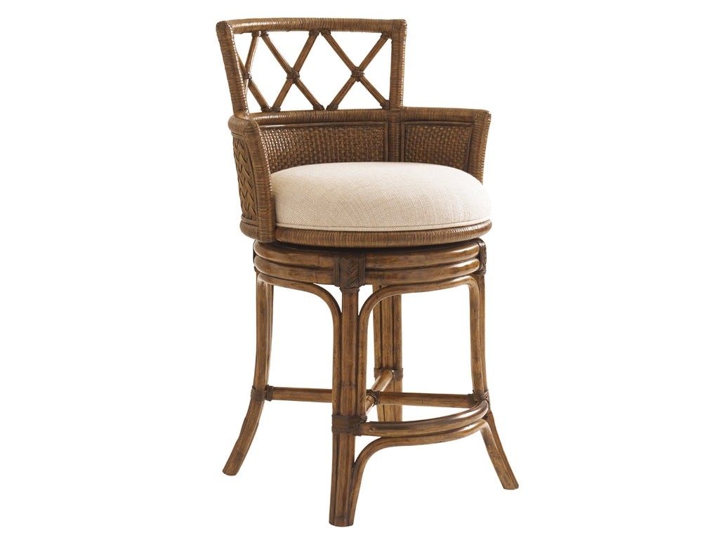 Kamala Bay Swivel Counter Stool | Tommy Bahama Home - 01-0593-815-01