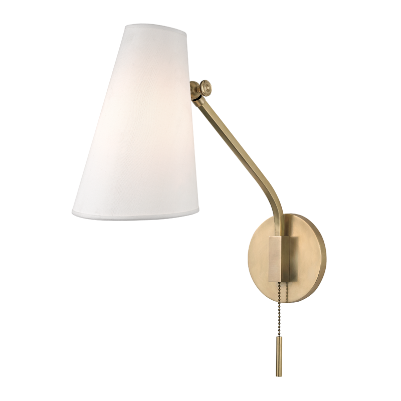 Hudson Valley Lighting 1 Light Swing Arm Wall Sconce - Aged Brass