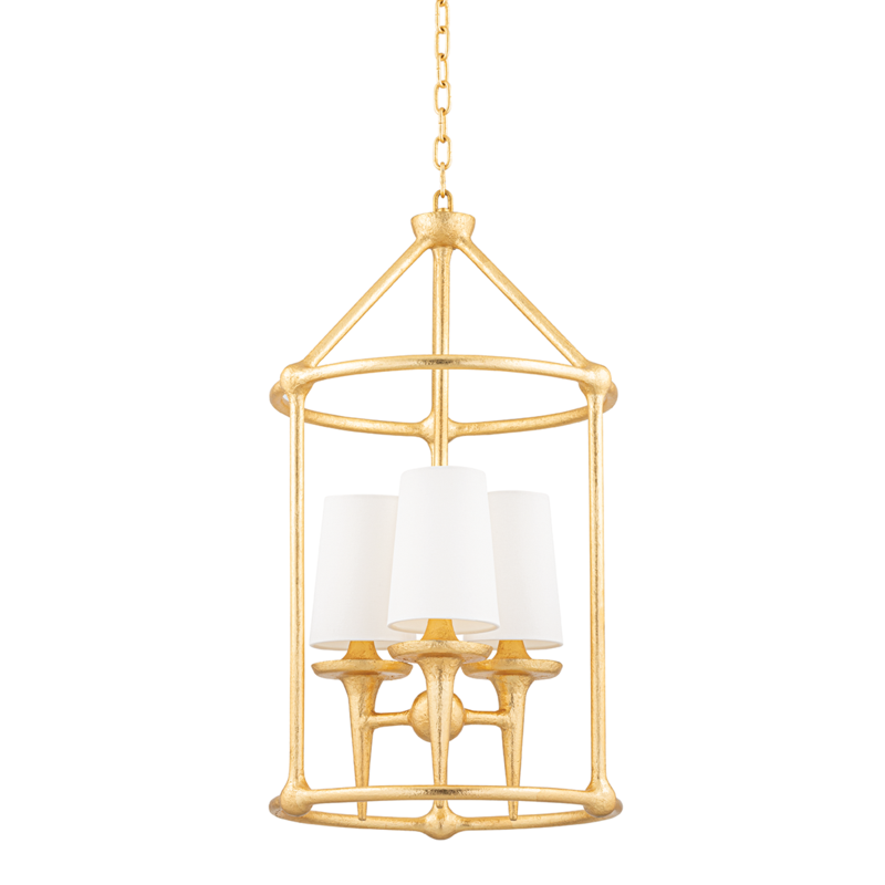 Hudson Valley Lighting 3 Light Chandelier - Gold Leaf