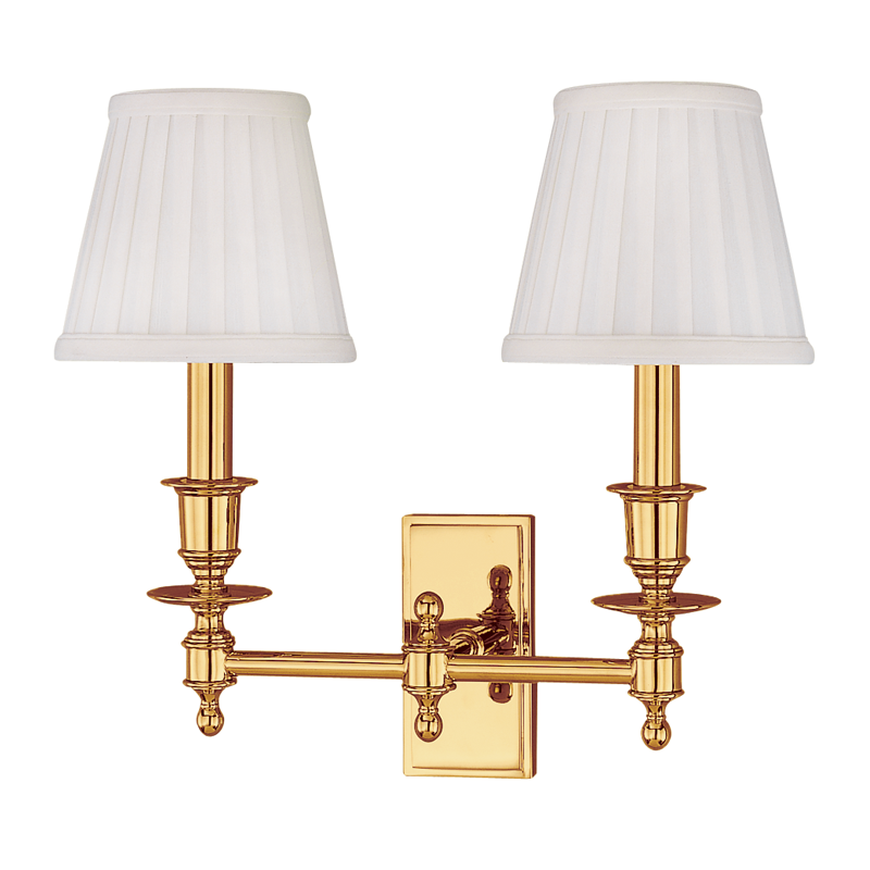 Hudson Valley Lighting 2 Light Wall Sconce - Polished Brass