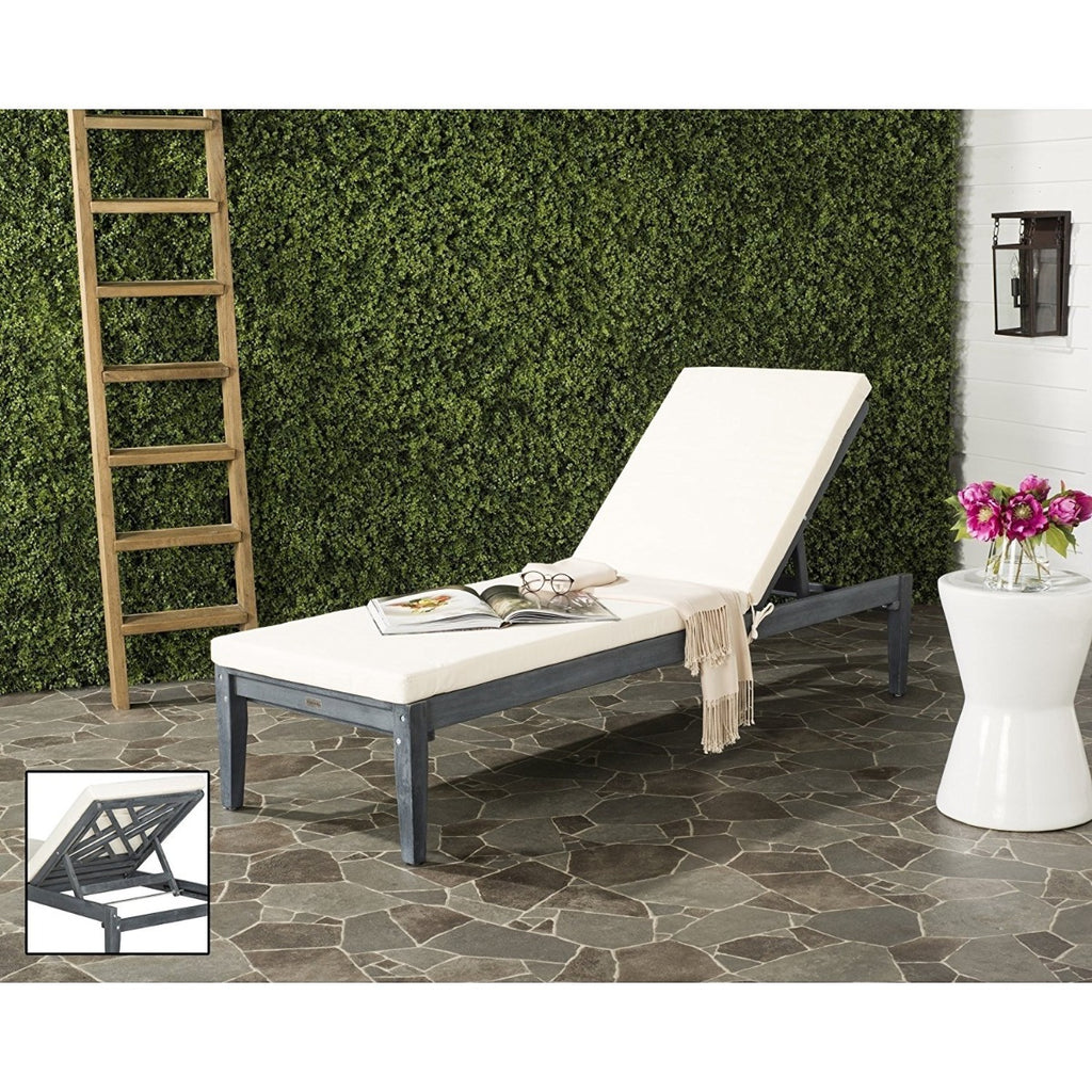 Safavieh Azusa Sunlounger - Ash Grey/Beige