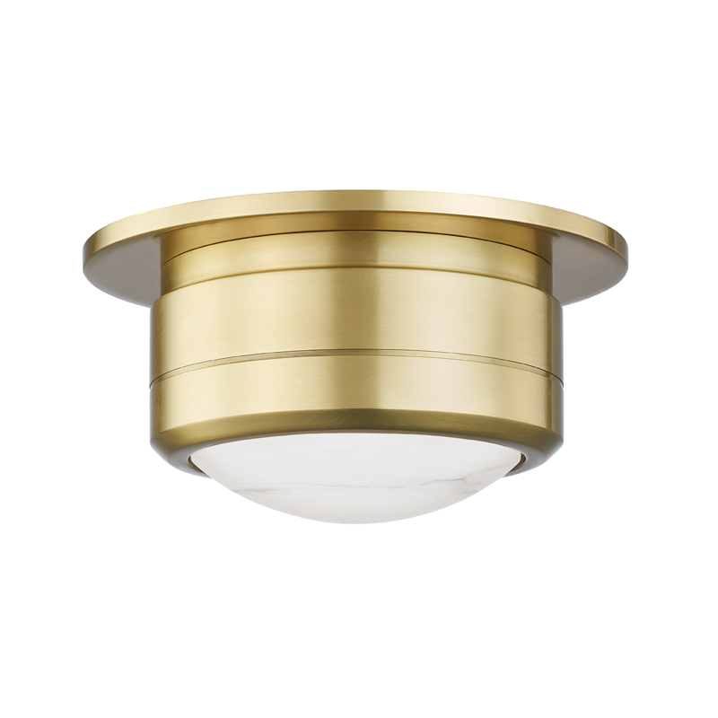 Hudson Valley Lighting Small Flush Mount - Aged Brass