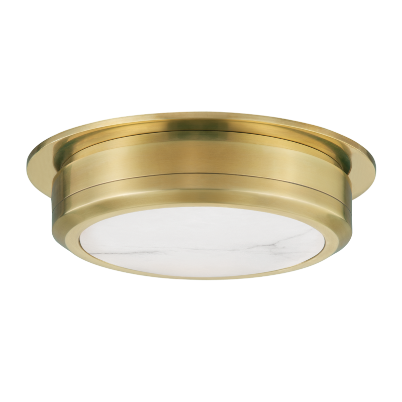 Hudson Valley Lighting Medium Flush Mount - Aged Brass