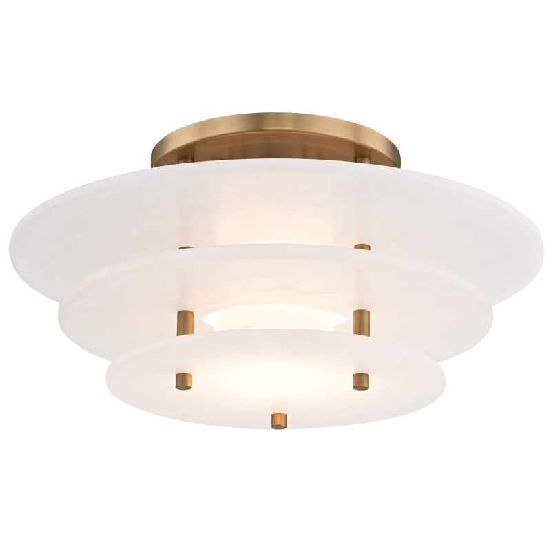 Hudson Valley Lighting Led Flush Mount - Aged Brass