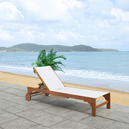 Safavieh Ralden Sunlounger - Natural/Beige