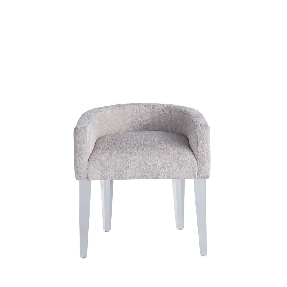 Vanity chair 2024 silver