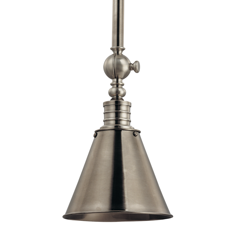 Hudson Valley Lighting 1 Light Pendant - Historic Nickel