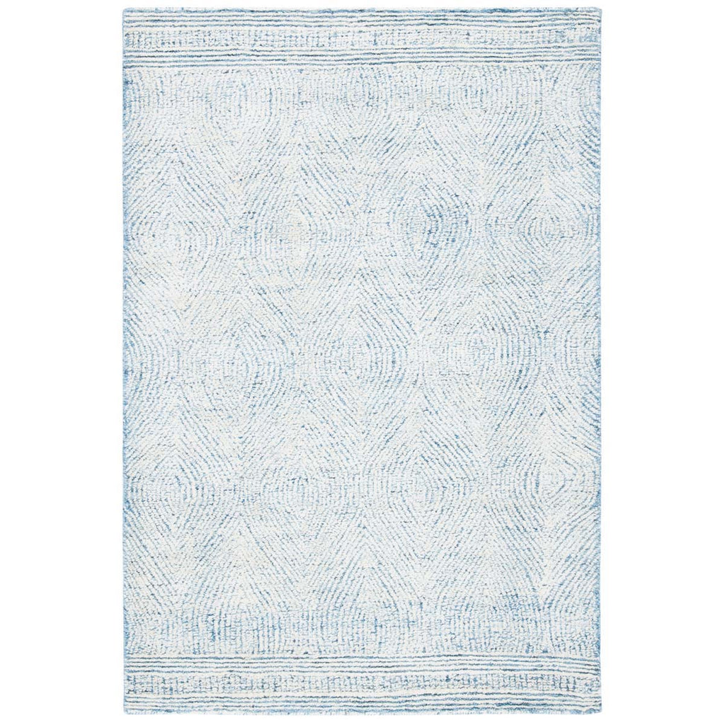 Safavieh Abstract Rug Collection ABT340M - Ivory / Blue