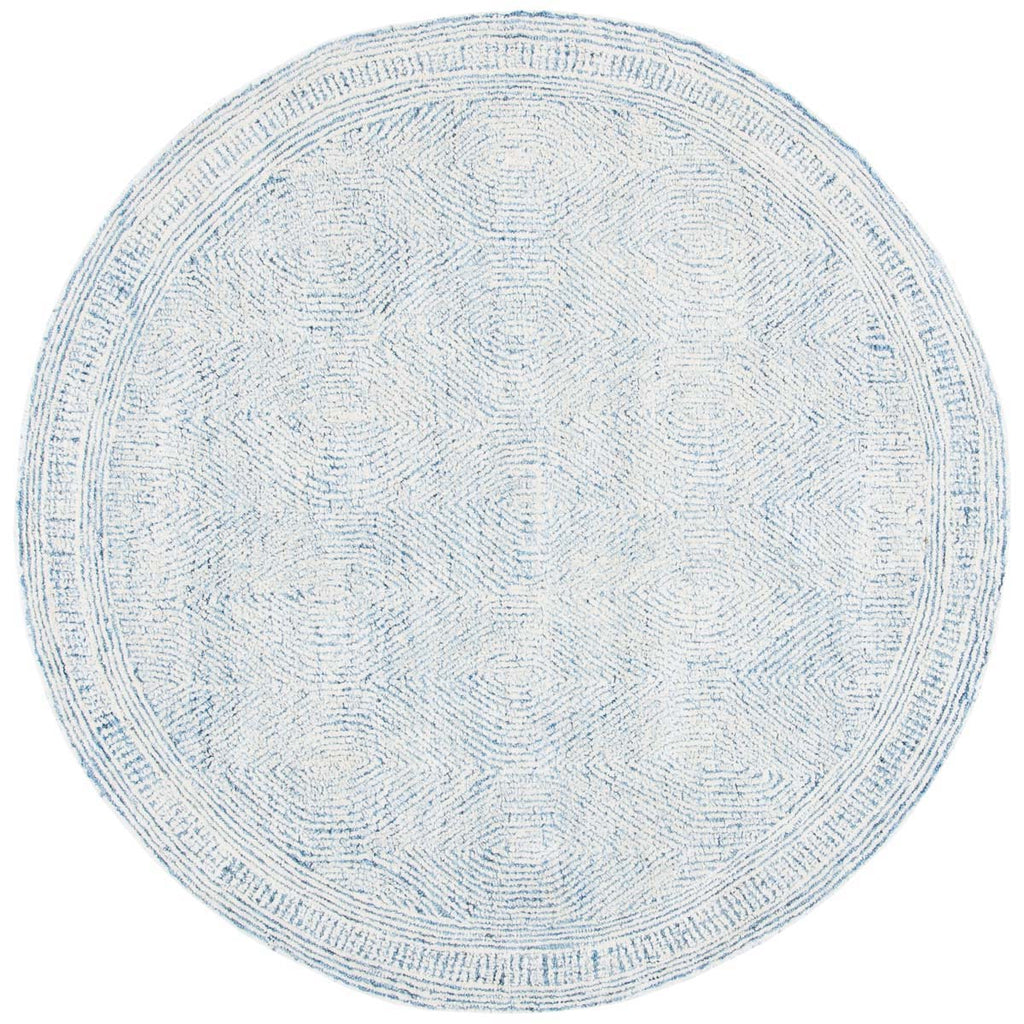 Safavieh Abstract Rug Collection ABT340M - Ivory / Blue