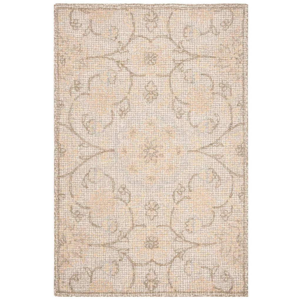 Safavieh Abstract Rug Collection ABT527C - Light Grey / Ivory