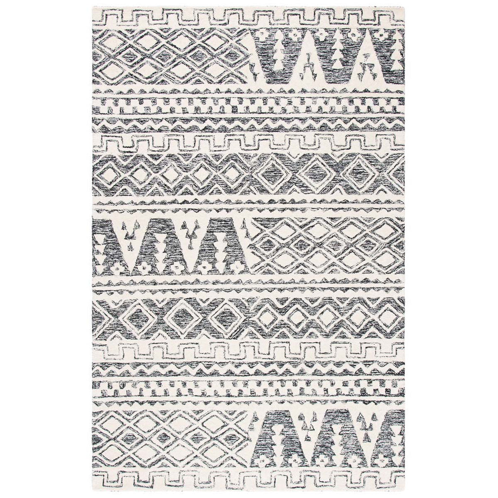 Safavieh Abstract Rug Collection ABT557A - Ivory / Black